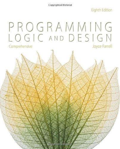 Programming Logic And Design Comprehensive 8Th Edition