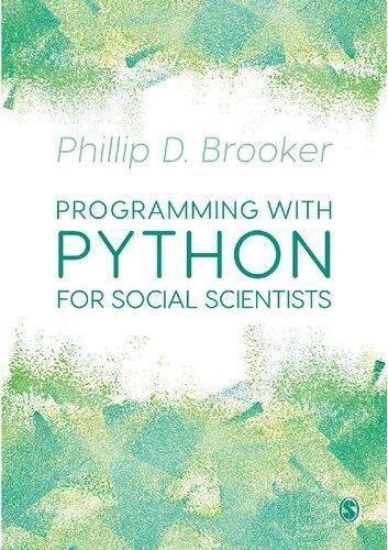 Programming With Python For Social Scientists