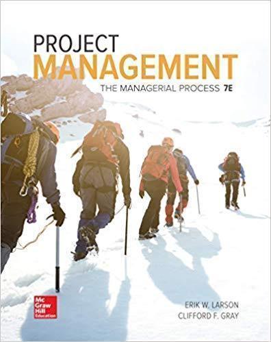 Project Management The Managerial Process 7Th Edition