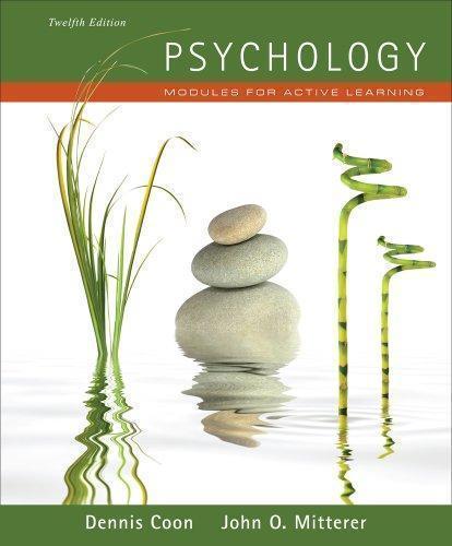 Psychology Modules For Active Learning 12Th Edition