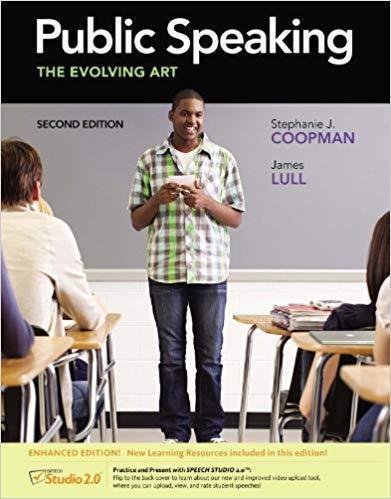 Public Speaking The Evolving Art Enhanced 2Nd Edition