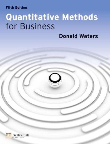 Quantitative Methods For Business 5Th Edition