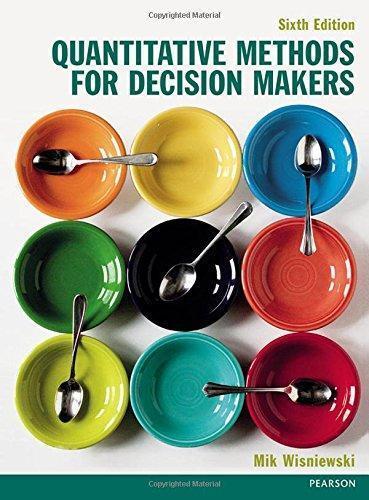 Quantitative Methods For Decision Makers 6Th Edition