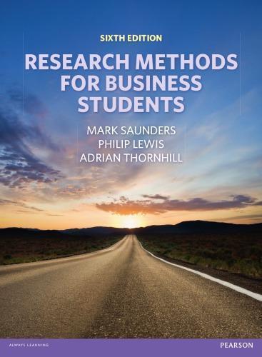 Research Methods For Business Students 6Th Edition