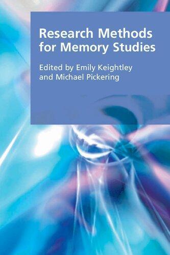 Research Methods For Memory Studies