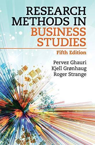 Research Methods In Business Studies 5Th Edition