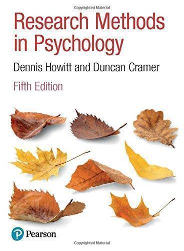 Research Methods In Psychology 5Th Edition