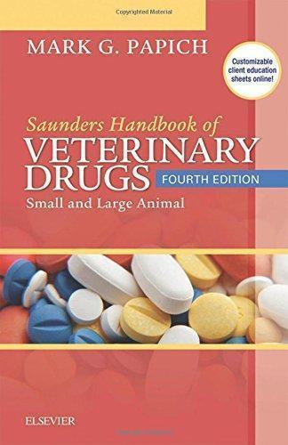 Saunders Handbook Of Veterinary Drugs Small And Large Animal 4E 4Th Edition