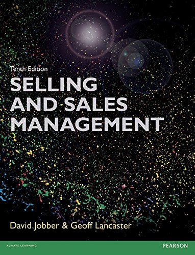 Selling and Sales Management