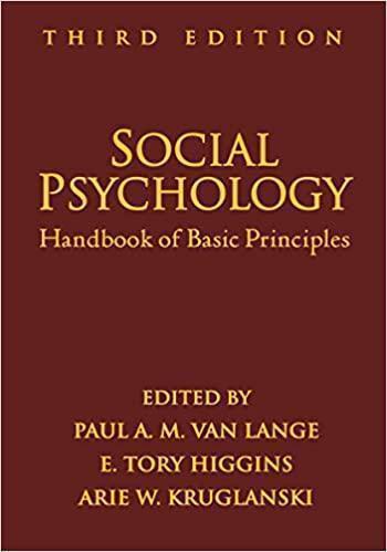 Social Psychology Third Handbook Of Basic Principles 3Rd Edition