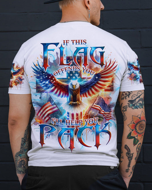 If This Flag Offends You Eagle Men's All Over Print Shirt - Tlno0602243