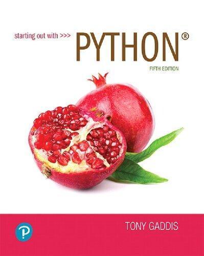 Starting out with python 5th Edition