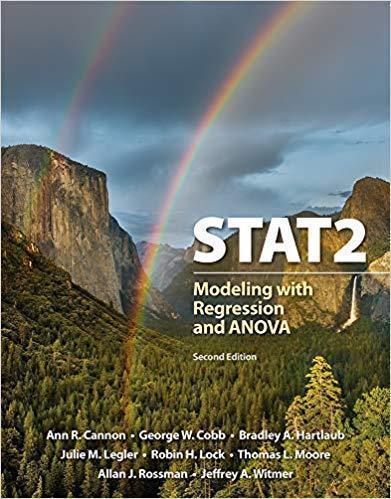 Stat2 Modeling With Regression And Anova 2Nd Edition