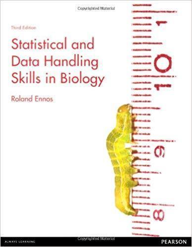 Statistical Data Handling Skills In Biology 3Rd Edition