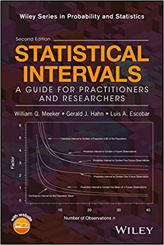 Statistical Intervals A Guide For Practitioners And Researchers 2Nd Edition