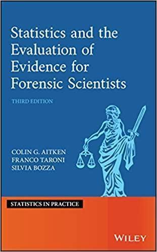 Statistics And The Evaluation Of Evidence For Forensic Scientists 3Rd Edition