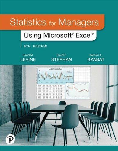 Statistics For Managers Using Microsoft Excel David M Levine 9th Edition