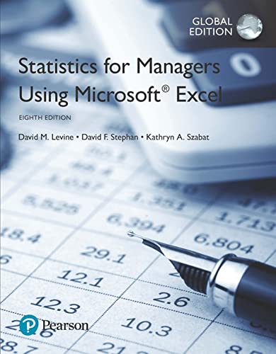 Statistics for Managers Using Microsoft Excel