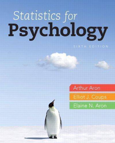 Statistics For Psychology 6Th Edition