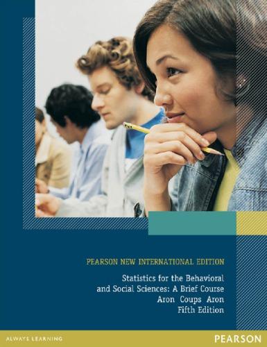 Statistics For The Behavioural And Social Sciences 5Th Edition