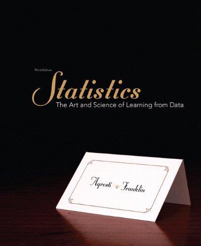 Statistics The Art And Science Of Learning From Data 3Rd Edition