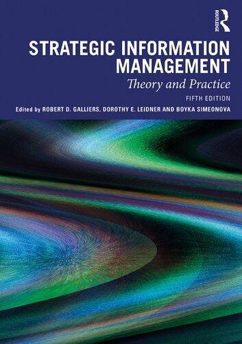 Strategic Information Management Theory And Practice 5Th Edition