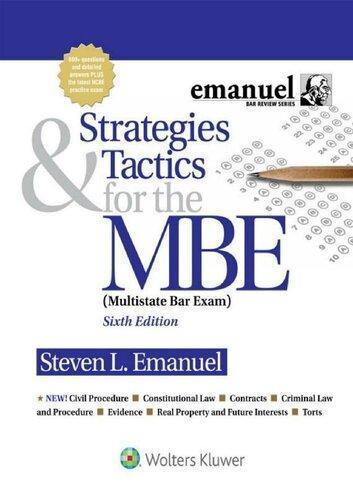 Strategies And Tactics For The Mbe Strategies Tactics For The Mbe Book 1 6Th Edition