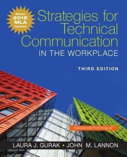 Strategies For Technical Communication In The Workplace 3Rd Edition