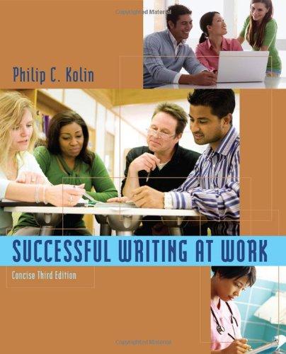 Successful Writing At Work Concise 3Rd Edition