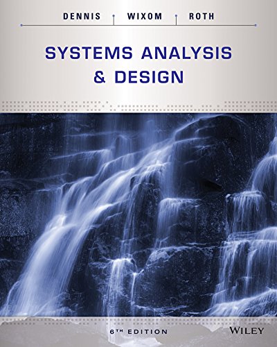 Systems Analysis and Design - 6th Edition