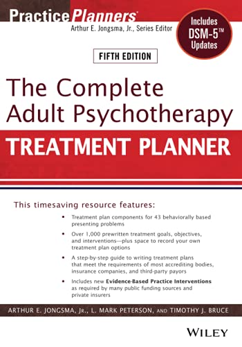 The complete adult psychotherapy treatment planner - 5th Edition