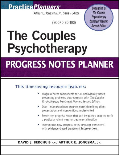 The couples psychotherapy progress notes planner