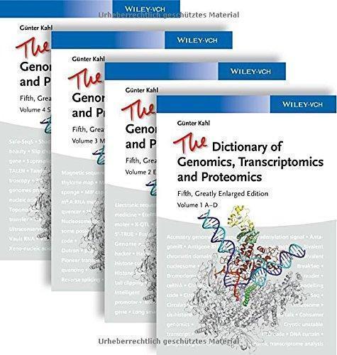 The Dictionary Of Genomics Transcriptomics And Proteomics