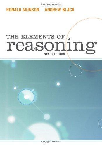 The Elements Of Reasoning 6Th Edition