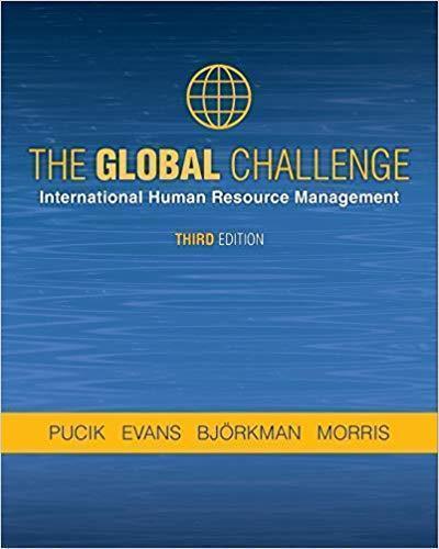 The Global Challenge International Human Resource Management 3Rd Edition