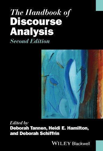 The Handbook Of Discourse Analysis 2Nd Edition