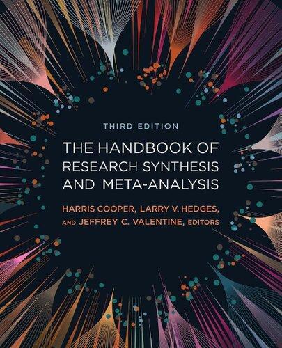 The Handbook Of Research Synthesis And Meta Analysis 3Rd Edition