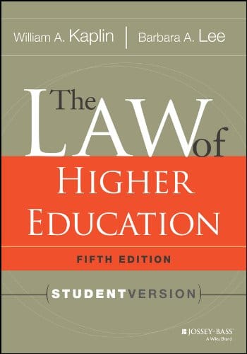 The Law of Higher Education - 5th Edition