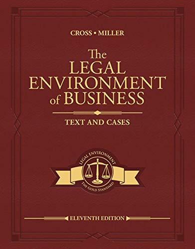 The Legal Environment of Business: Text and Cases (MindTap Course List)