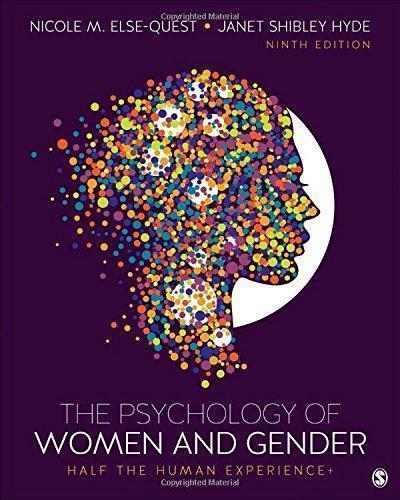 The Psychology Of Women And Gender 9th Edition