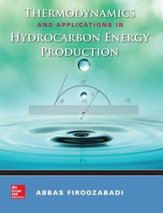 Thermodynamics And Applications In Hydrocarbon Energy Production