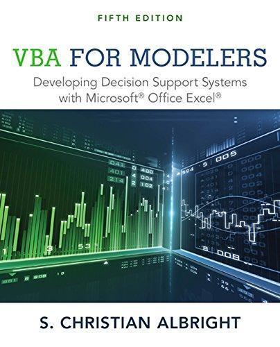 VBA For Modelers 5Th Edition