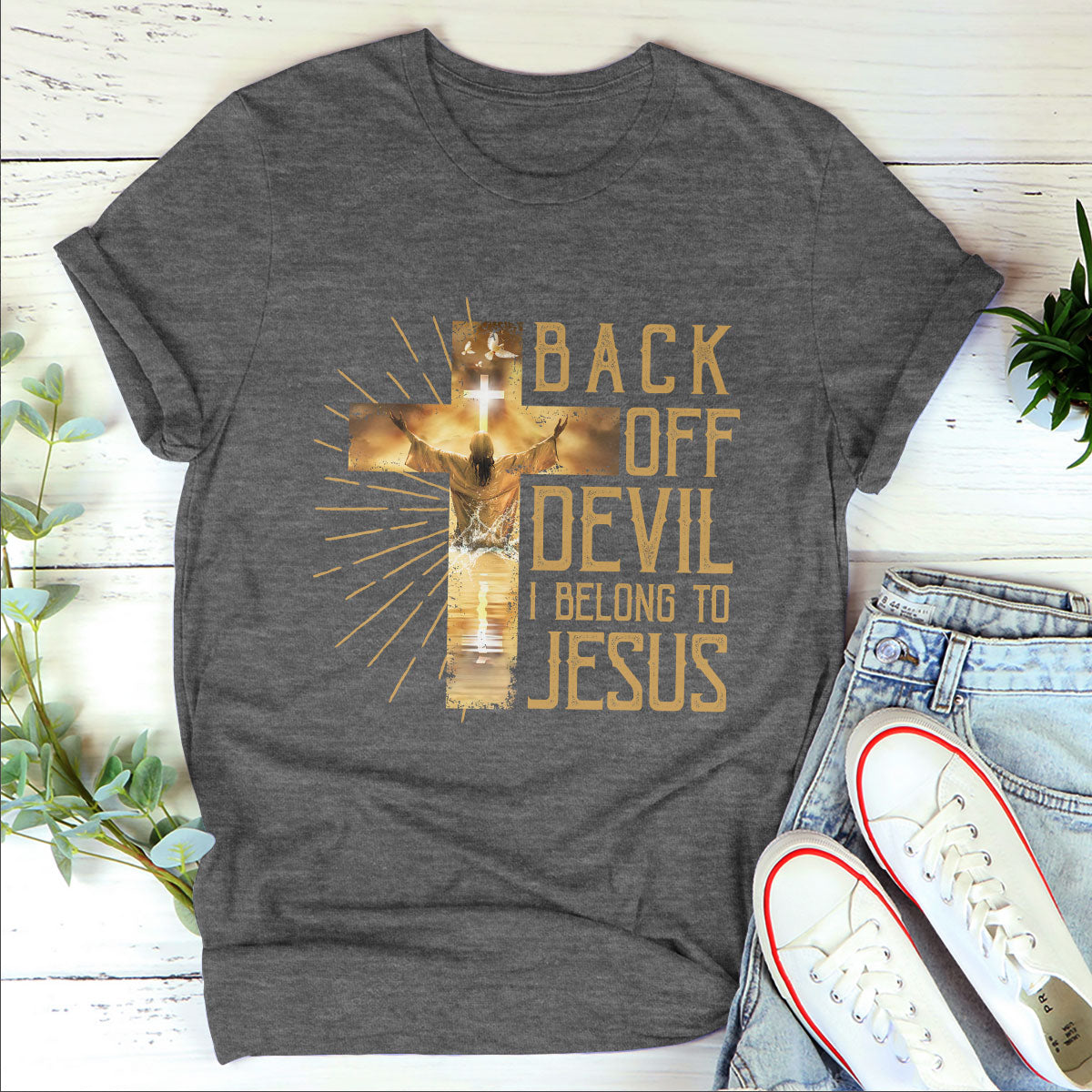 Cross Unisex T-shirt - Back Off Devil I Belong To Jesus AHN218