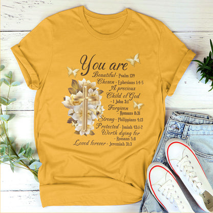 You Are Beautiful - Pretty Christian Unisex T-shirt NUHN353