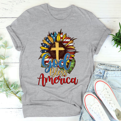 Classic Christian Unisex T-shirt - God Bless America A1