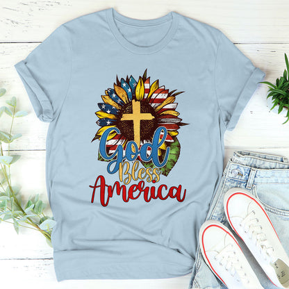 Classic Christian Unisex T-shirt - God Bless America A1