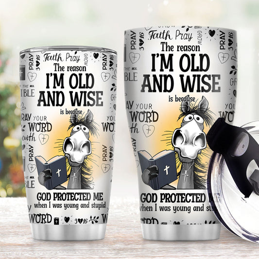 Christian Faith Gifts | Stainless Steel Tumbler | God protected me SSTNAHN1001A