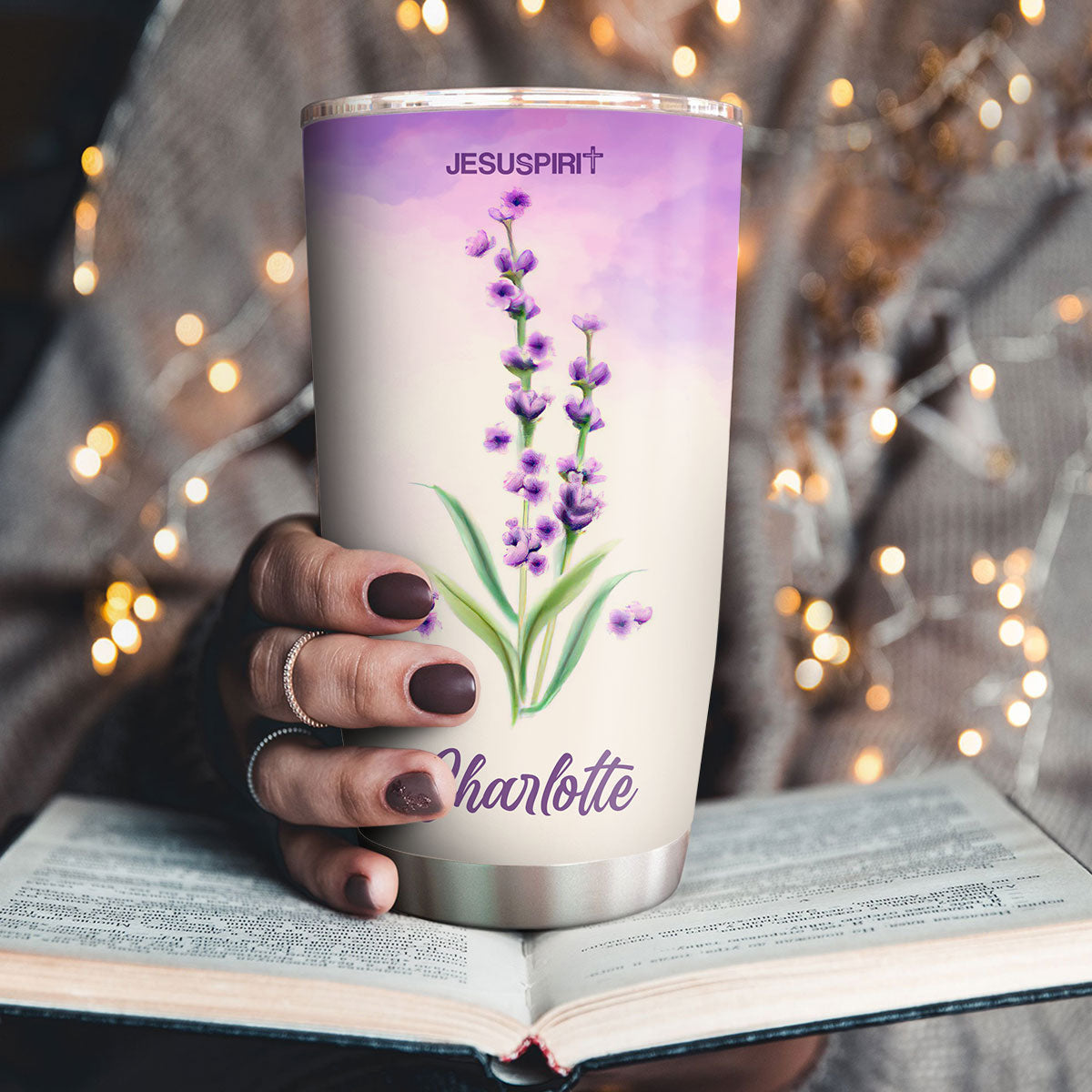 Religious Gift For Christian People | Faith Hope Love | Unique Personalized Stainless Steel Tumbler 20oz HN33