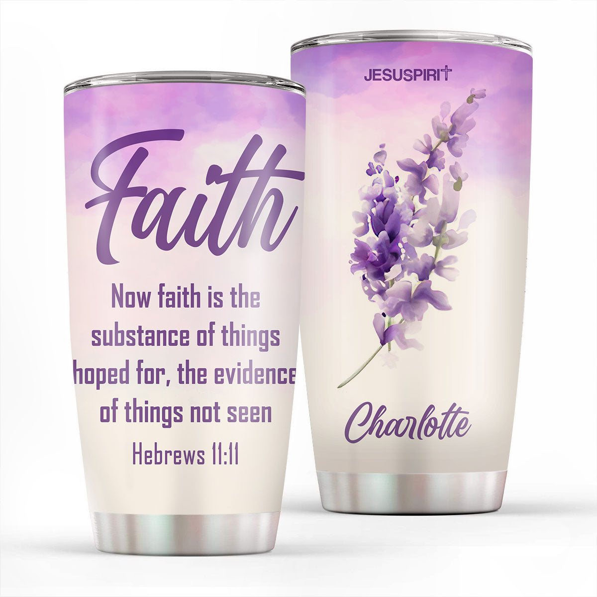 Religious Gift For Christian People | Faith Hope Love | Unique Personalized Stainless Steel Tumbler 20oz HN33