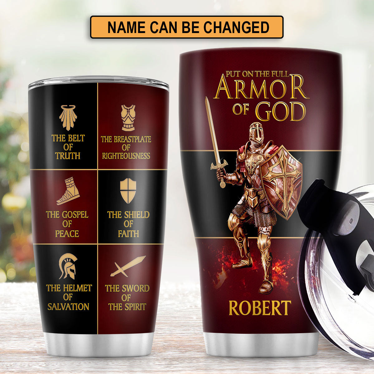 Personalized Stainless Steel Tumbler | The Gospel of Peace | Worship Gift For Pastors SSTM03